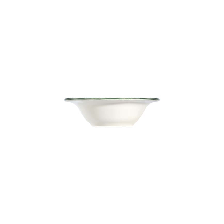 Ensemble de vaisselle 24 pièces en porcelaine, blanc/vert/rouge