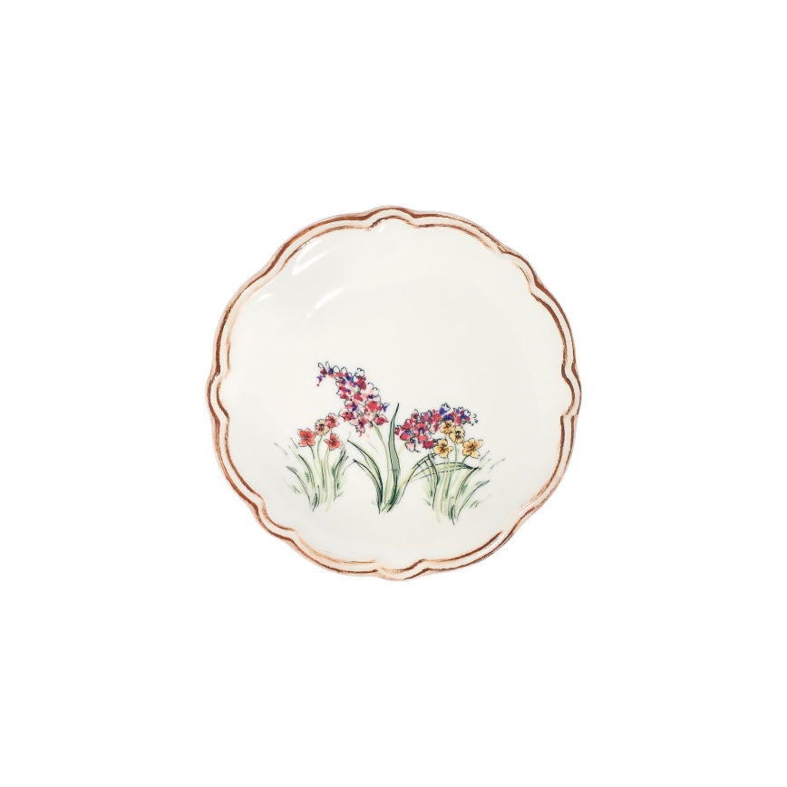Ensemble de vaisselle 24 pièces en porcelaine multicolore