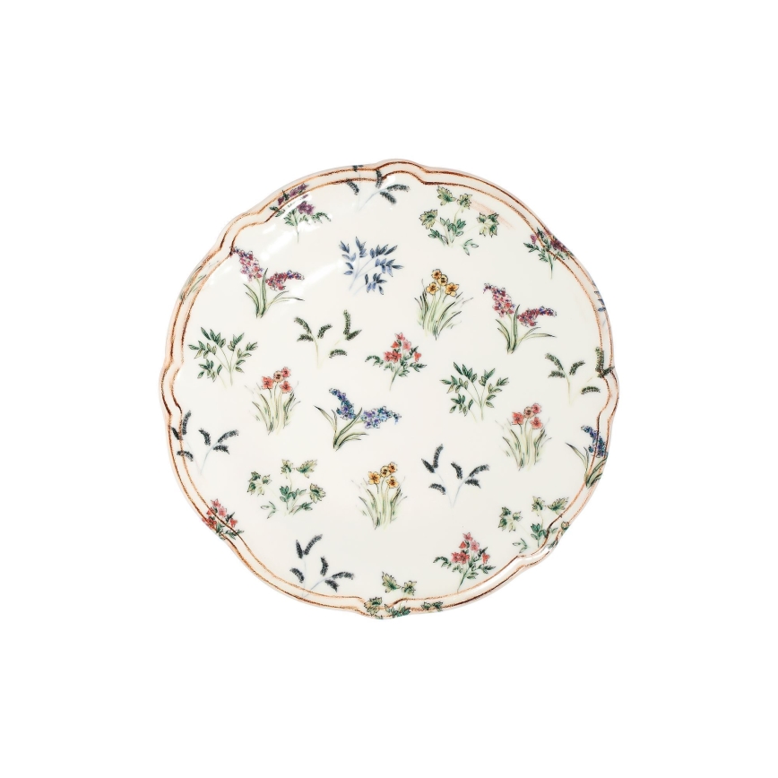 Ensemble de vaisselle 24 pièces en porcelaine multicolore