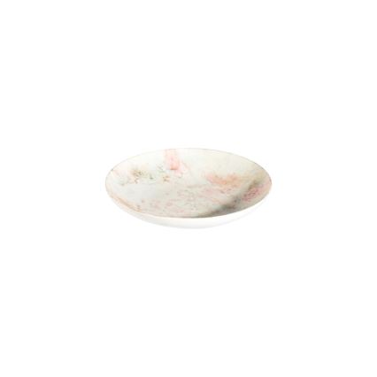 Ensemble de vaisselle 24 pièces, rose/beige, en porcelaine
