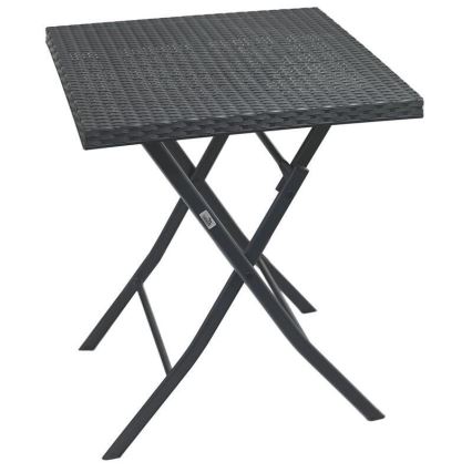 Ensemble table de jardin avec 2 chaises grises