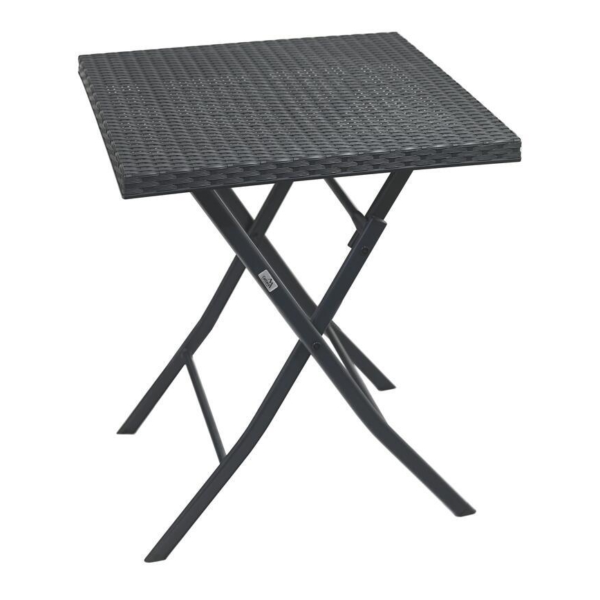 Ensemble table de jardin avec 2 chaises grises