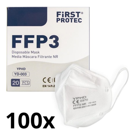 Équipement de protection - Masque FFP3 NR CE 0370 100pcs