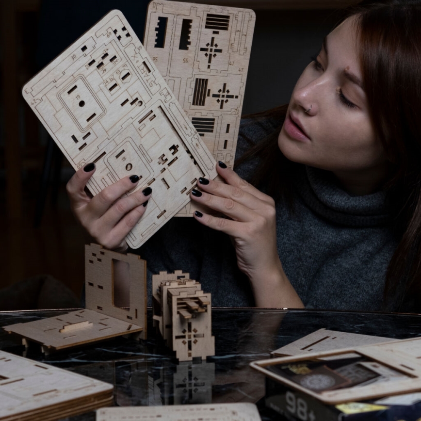 EscapeWelt - 3D houten mechanische puzzel Space box