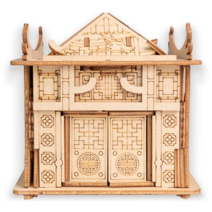 EscapeWelt - Puzzle en bois Maison du dragon