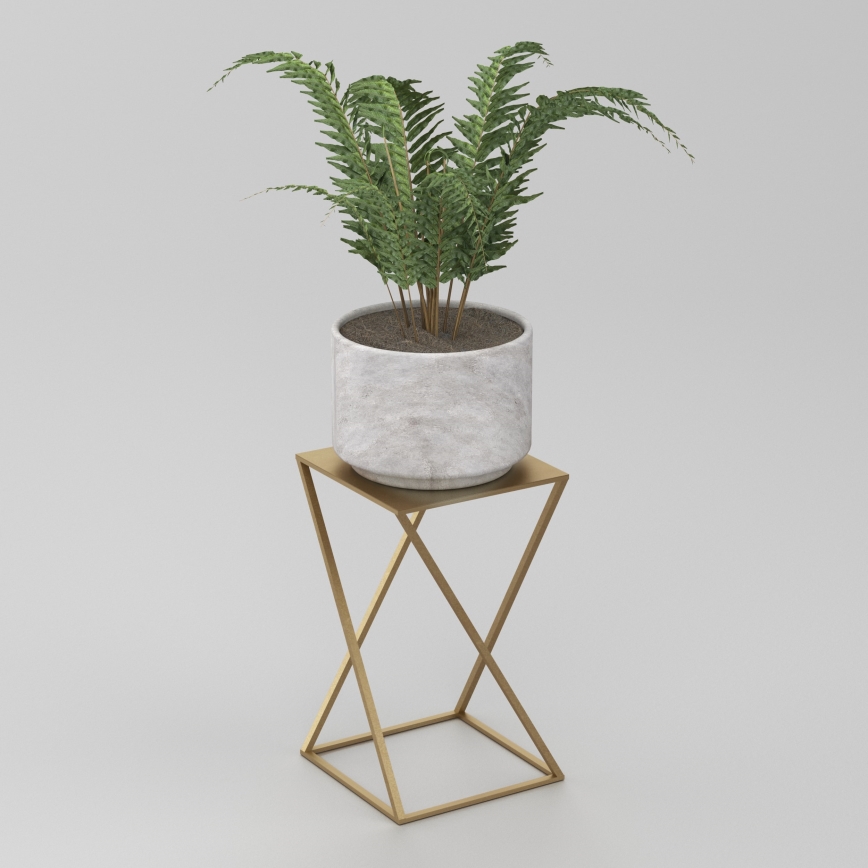 Étagère à plantes 40x24 cm doré
