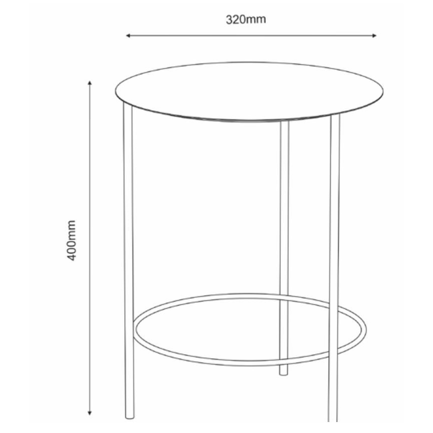 Étagère à plantes 40x32 cm noir