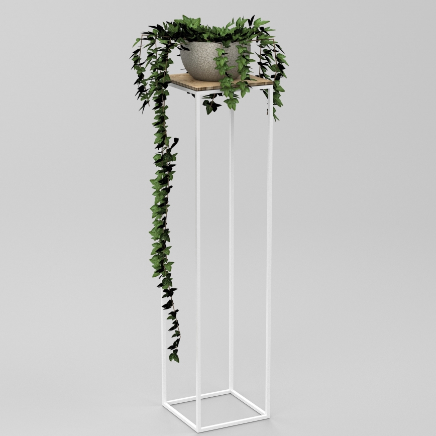 Étagère à plantes 70x24 cm blanc