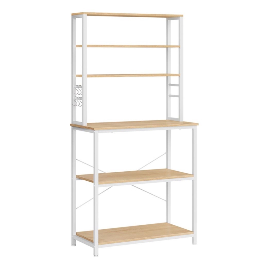 Étagère de cuisine MARGE brun/blanc