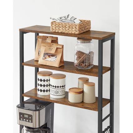 Étagère MARGE marron/noir