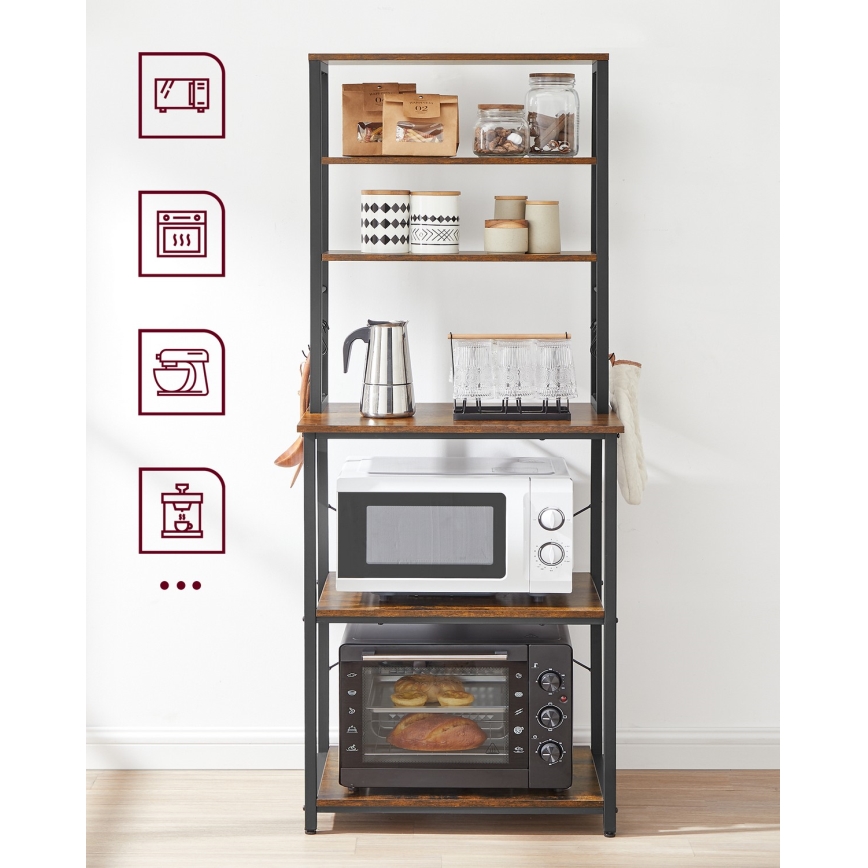 Étagère MARGE marron/noir