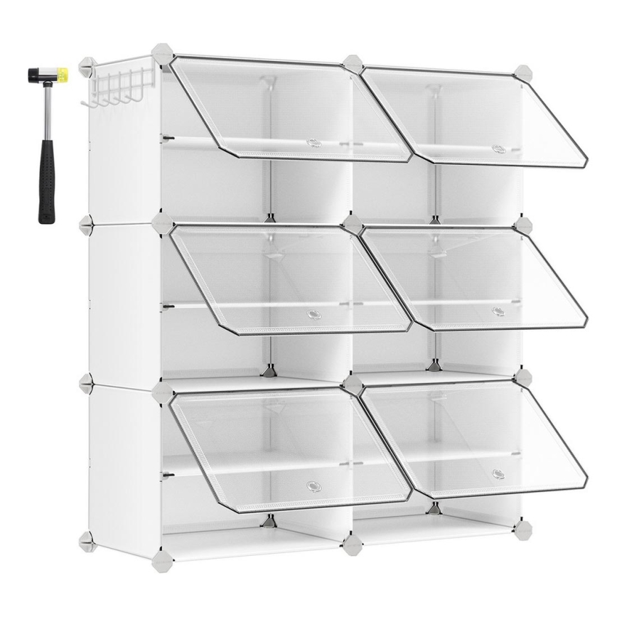 Étagère modulaire BOXIFY à compartiments, blanche