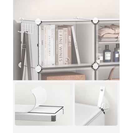 Étagère modulaire BOXIFY à compartiments, blanche