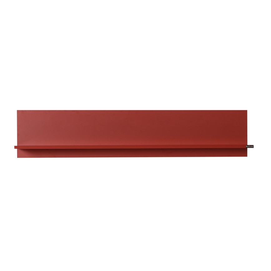 Étagère murale 25x120 cm rouge