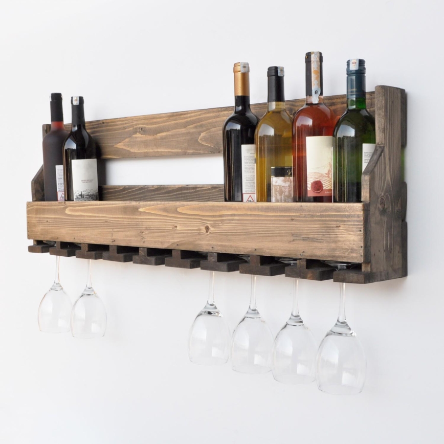 Étagère murale 28x102 cm épicéa marron