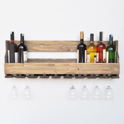 Étagère murale 28x102 cm épicéa marron