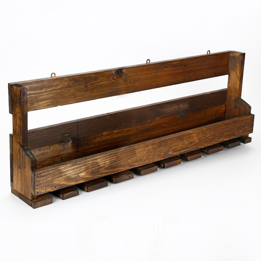 Étagère murale 28x102 cm épicéa marron