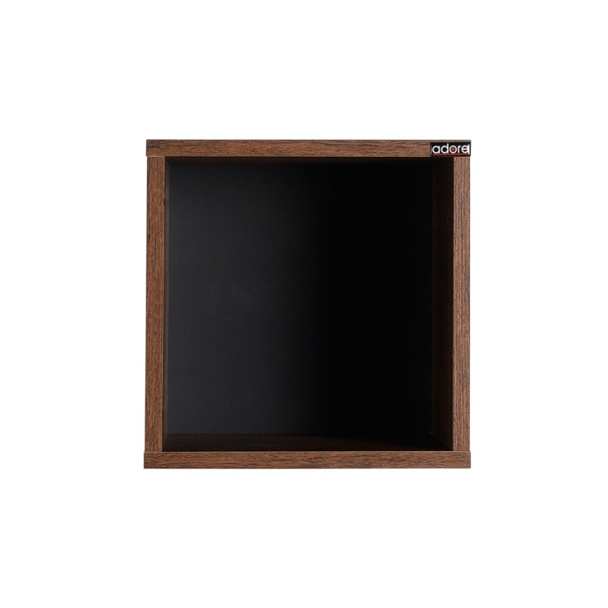 Étagère murale 33x33 cm marron