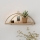 Étagère murale 45x18 cm chêne/doré