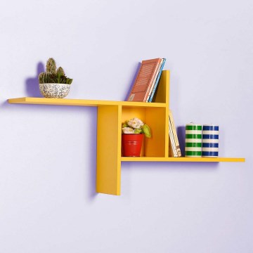 Étagère murale 50x100 cm jaune