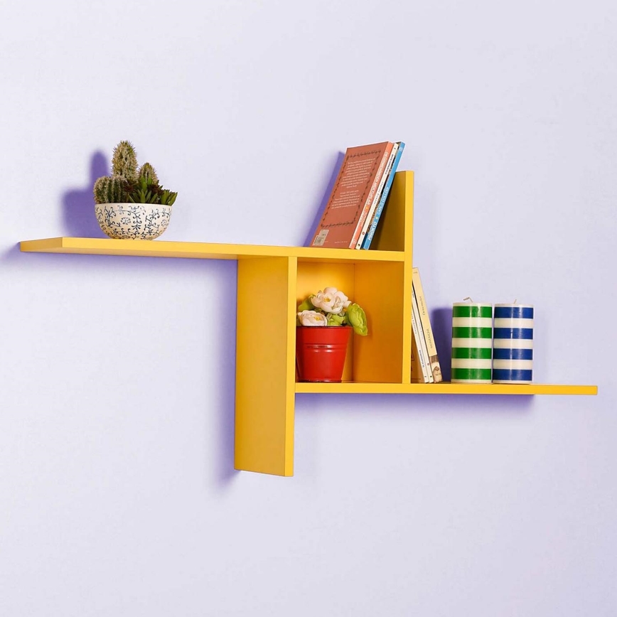 Étagère murale 50x100 cm jaune