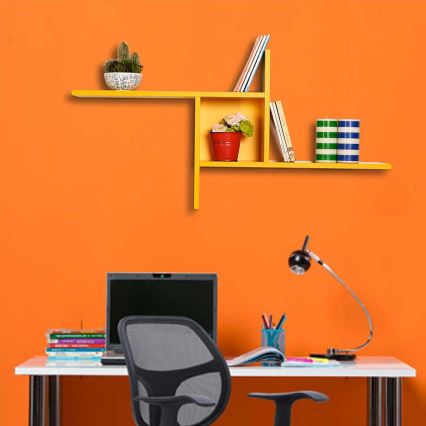 Étagère murale 50x100 cm jaune