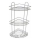 Étagère murale à trois niveaux pour douche 31x58 cm chrome brillant