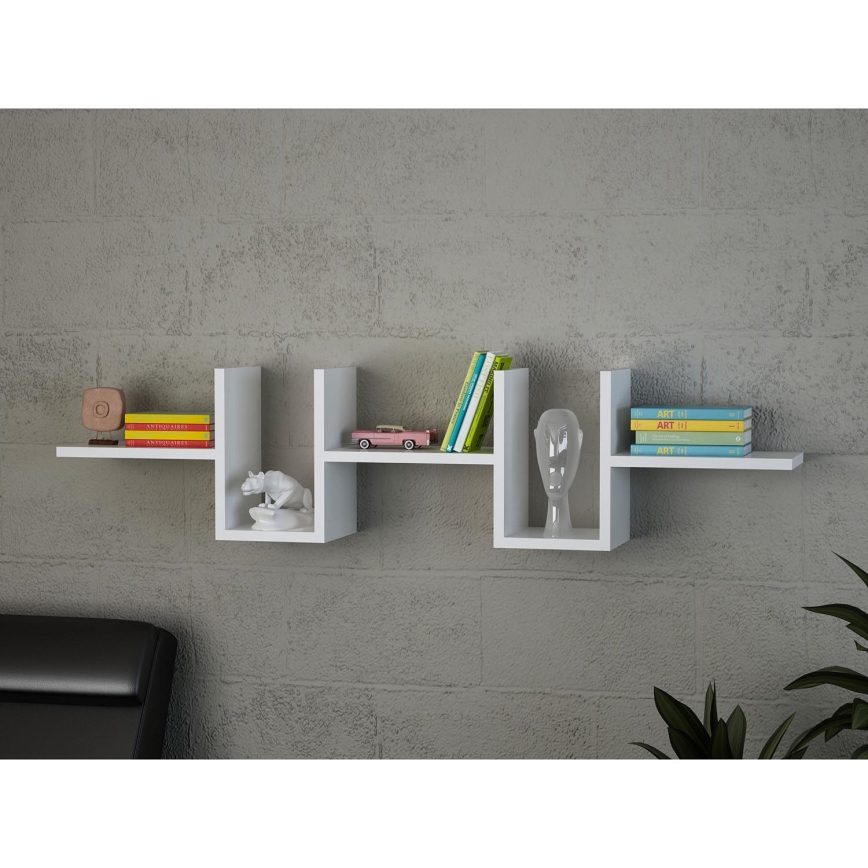 Etagère murale ALONZA 20x130 cm blanche
