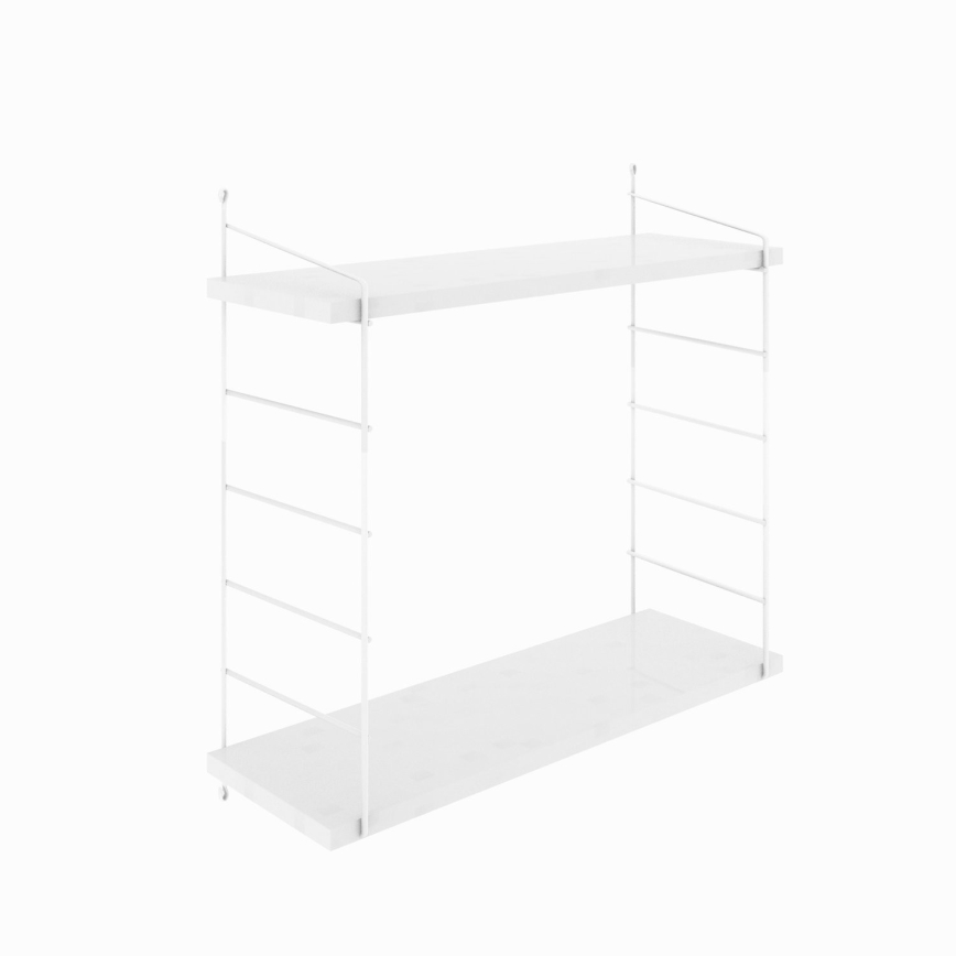 Étagère murale ARMONI 58x72 cm blanche