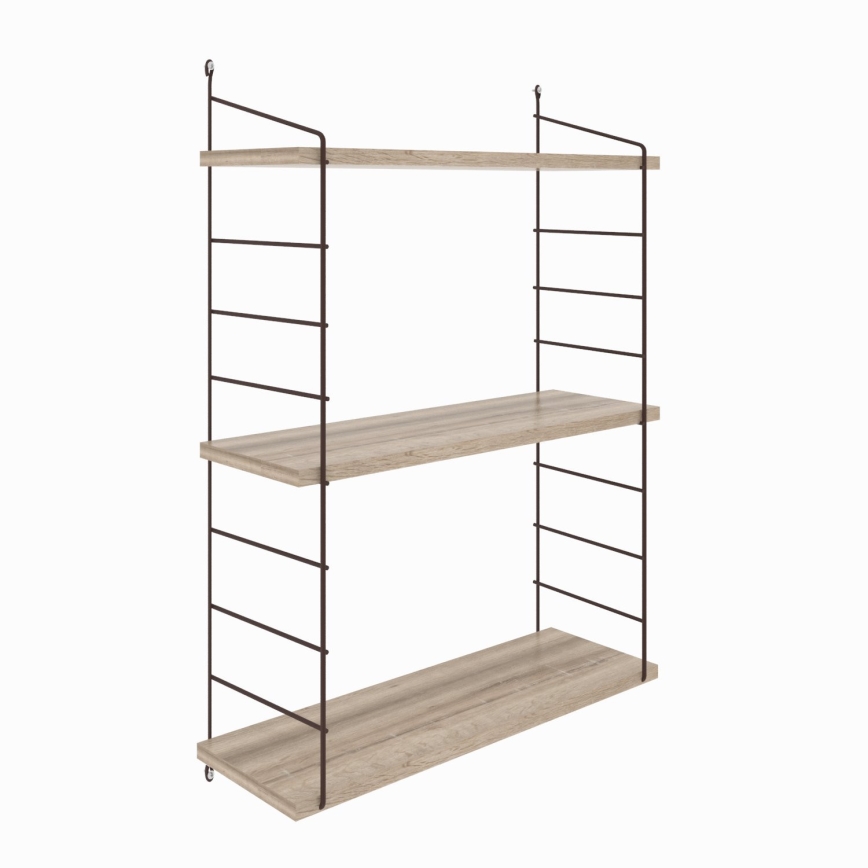 Étagère murale ARMONI 85x72 cm marron