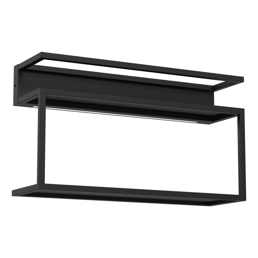 Étagère murale avec éclairage LED SHELF 33x60 cm noir