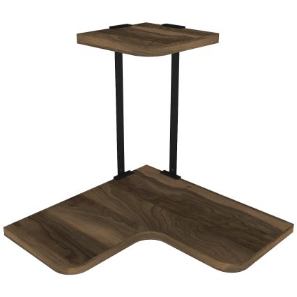 Étagère murale d'angle AGORA 33,8x38,5 cm marron