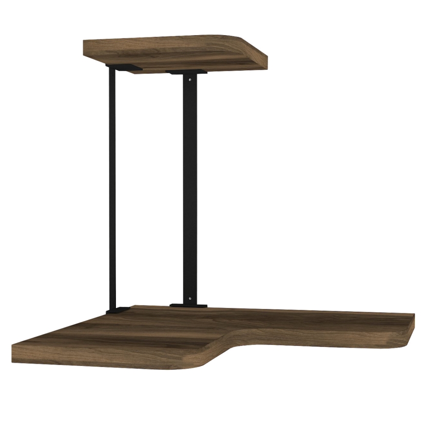 Étagère murale d'angle AGORA 33,8x38,5 cm marron