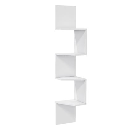 Étagère murale d'angle DESALDO 155,2x29,6 cm blanc