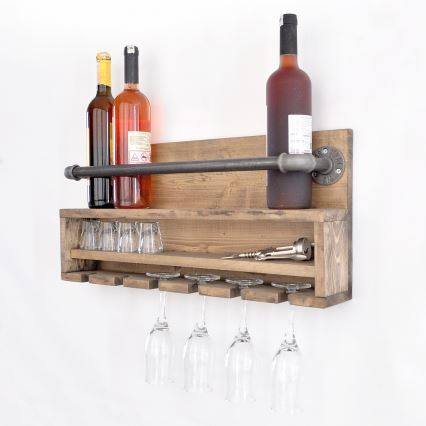 Étagère murale de cuisine BORU 28x60 cm épicéa/pin