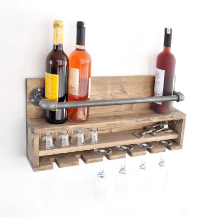 Étagère murale de cuisine BORU 28x60 cm épicéa/pin