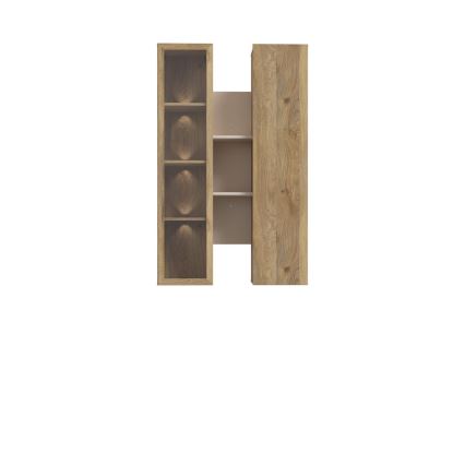 Étagère murale INAR chêne/beige