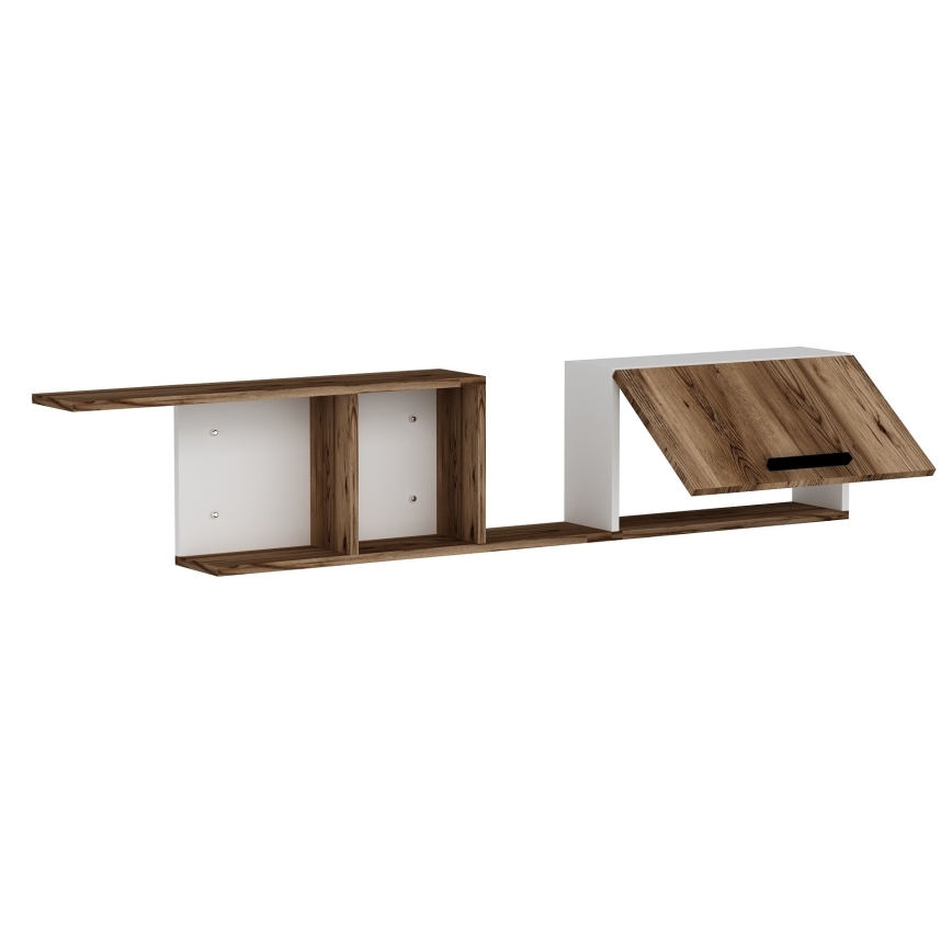 Étagère murale NEWRA 35x150 cm marron