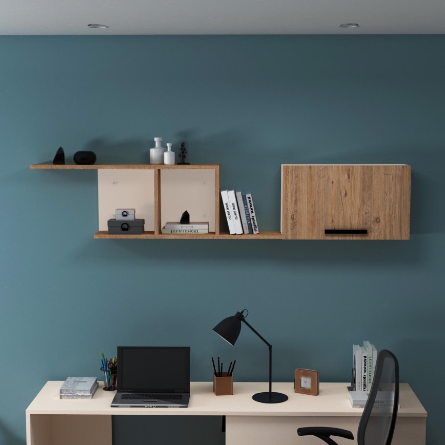 Étagère murale NEWRA 35x150 cm pin atlantique