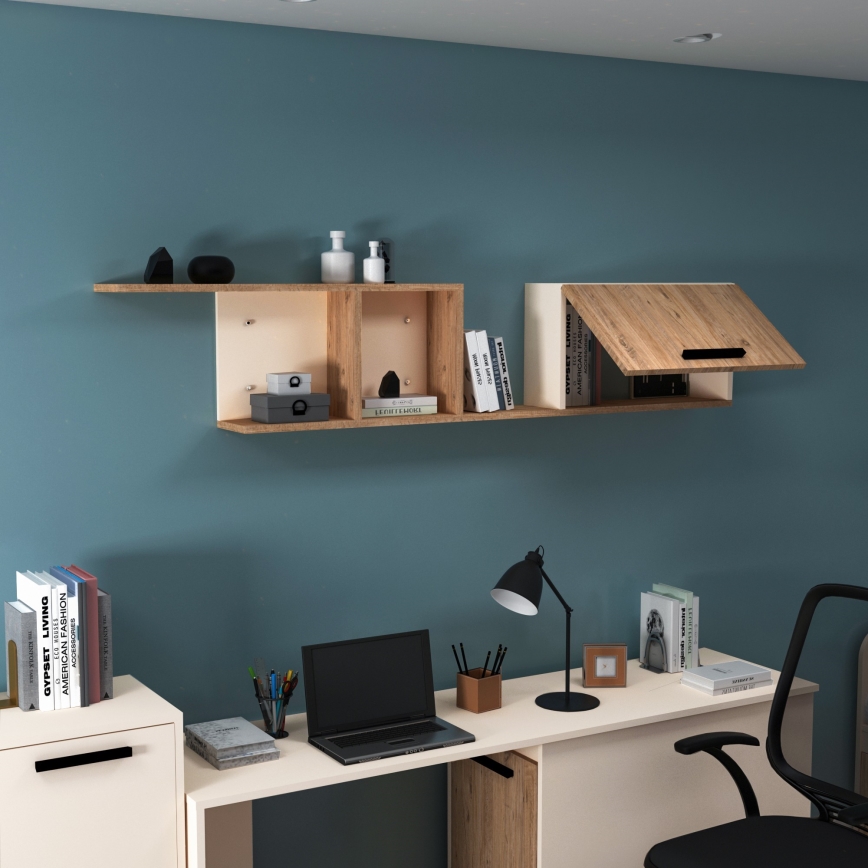 Étagère murale NEWRA 35x150 cm pin atlantique