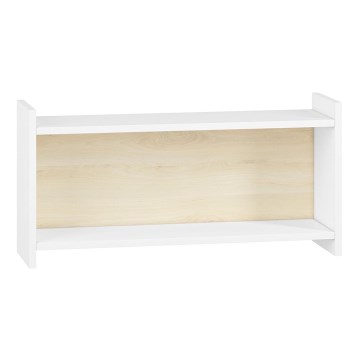 Etagère murale pour enfants BUBO 35x72 cm blanc/chêne clair