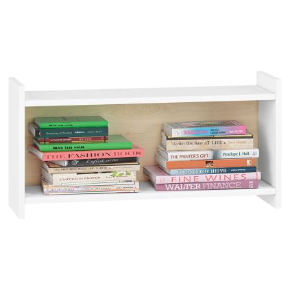 Etagère murale pour enfants BUBO 35x72 cm blanc/chêne clair