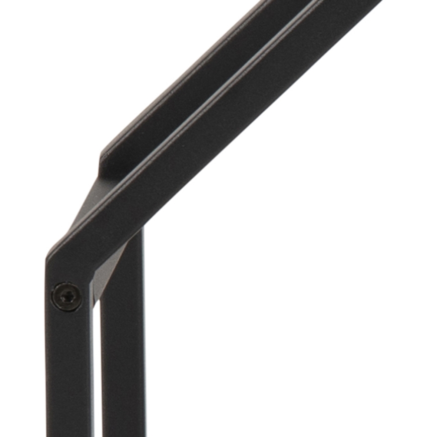 Étagère murale SARON 77x77 cm chêne/noir