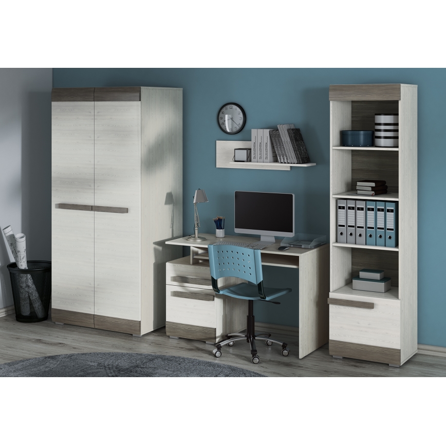 Étagère murale SARPA 23x92 cm blanc