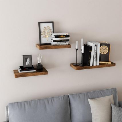 Étagère murale SHELFY marron