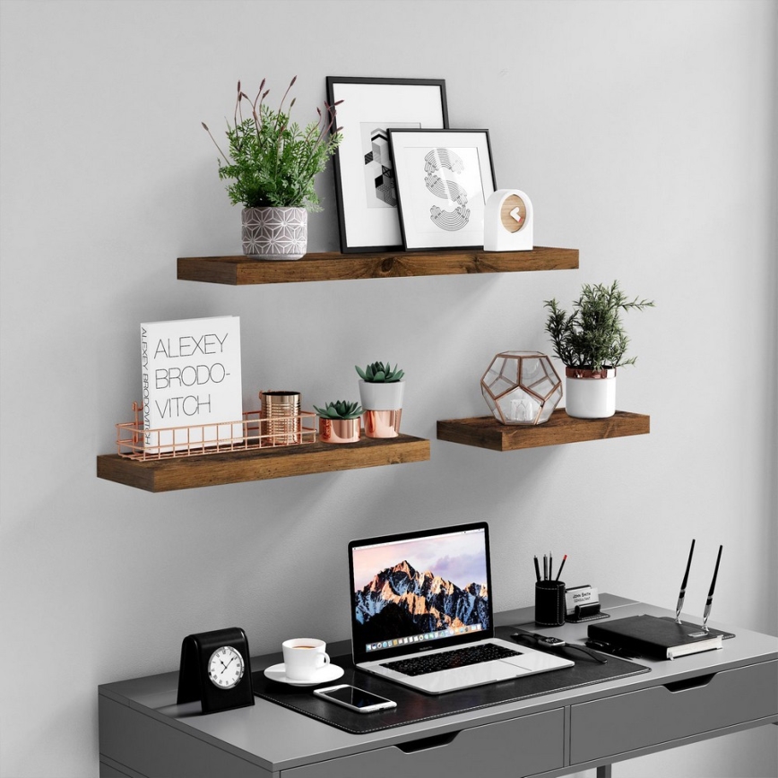 Étagère murale SHELFY marron