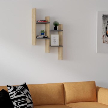 Étagère murale SU 85x49 cm beige/anthracite