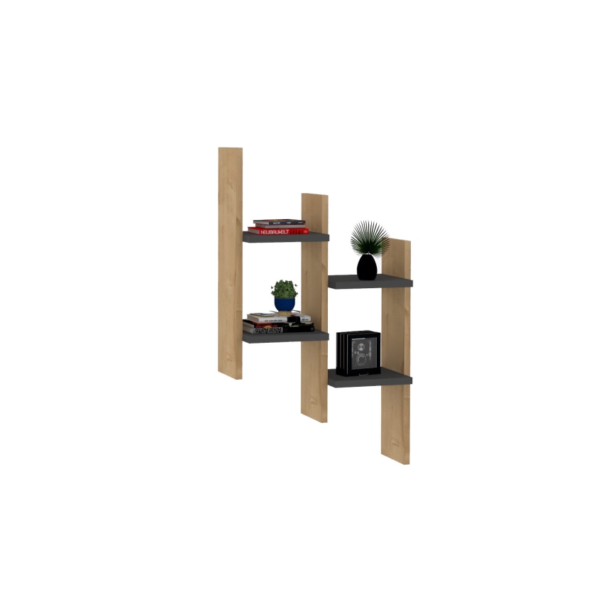 Étagère murale SU 85x49 cm beige/anthracite
