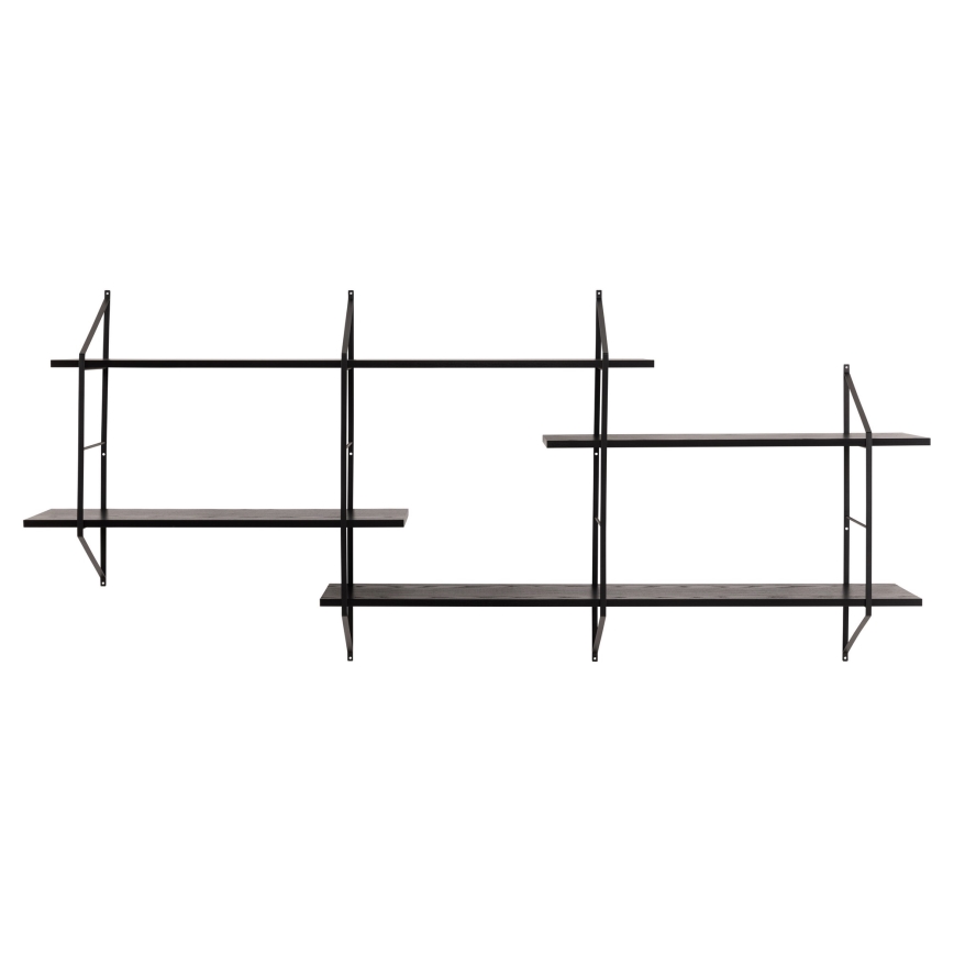 Étagère murale TOCO 191x79 cm noire