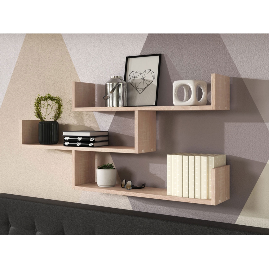 Étagère murale TRIO 119x55x18 cm chêne sonoma